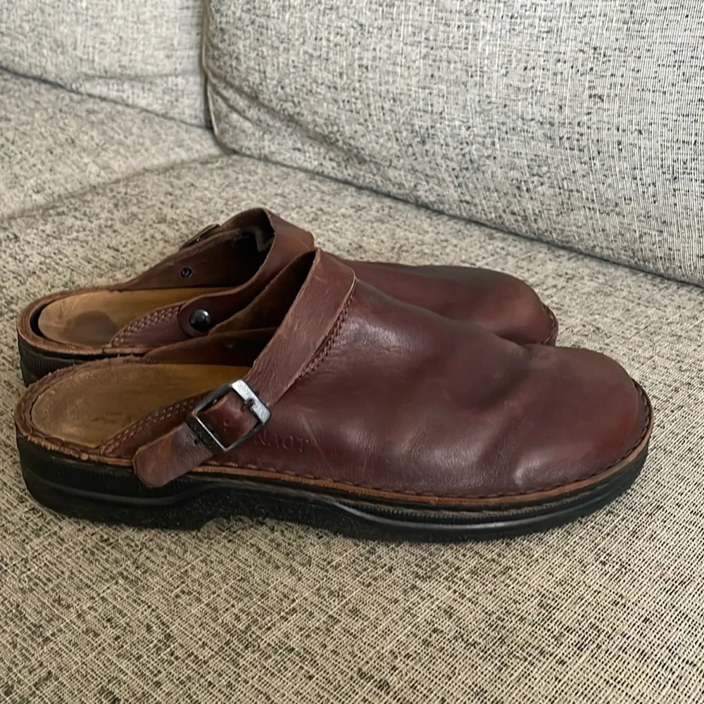 Naot Men’s Brown  Glacier Buffalo Leather  Size 46  US 13 - 13.5